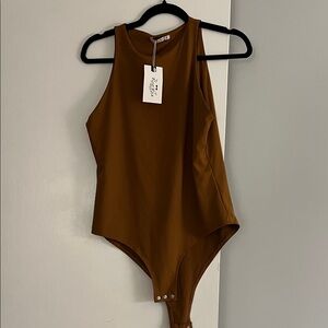 ReoRia Mustard Sleeveless Bodysuit
